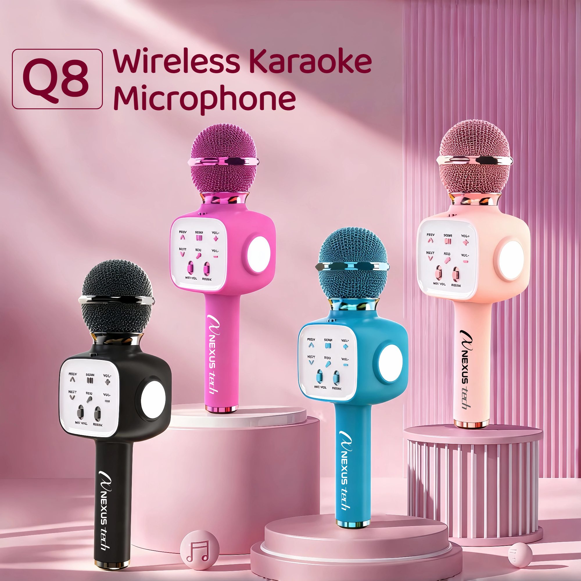 Shure Mic Sm58 - 무선 블루투스 5.2 카라오케 마이크, 휴대용