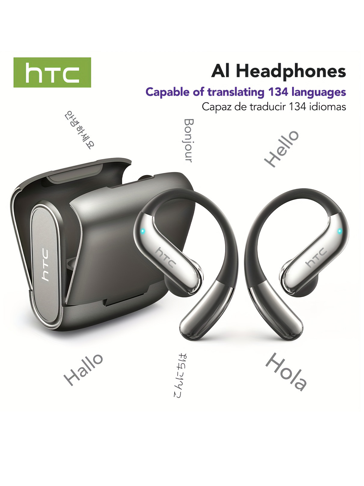 Noise Cancelling Headphone - 오픈 이어 블루투스 헤드폰 HTC 30시간
