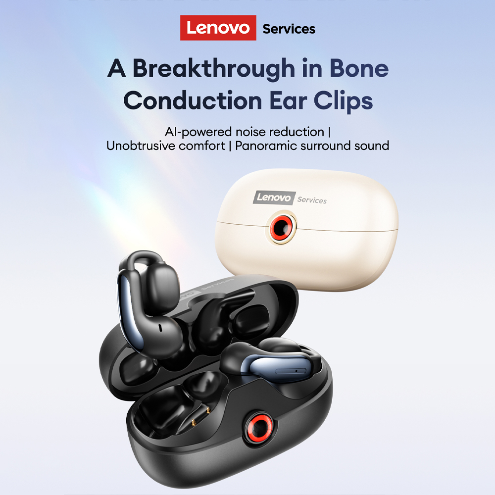 레노버 LES-108 골전도 TWS 이어 클립 이어폰  - Noise Cancelling Headphone 리뷰 및 가격